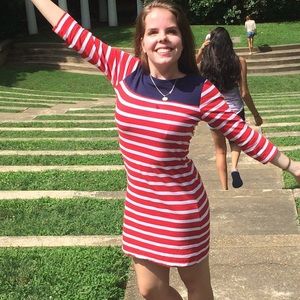 U.S. polo Red white and blue shift dress